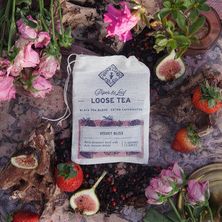 Velvet Bliss Muslin Bag of Loose Leaf Tea - 15 Servings
