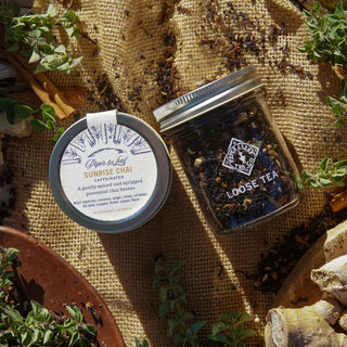 Sunrise Chai Glass Jar of Loose Leaf Tea - 30 Servings