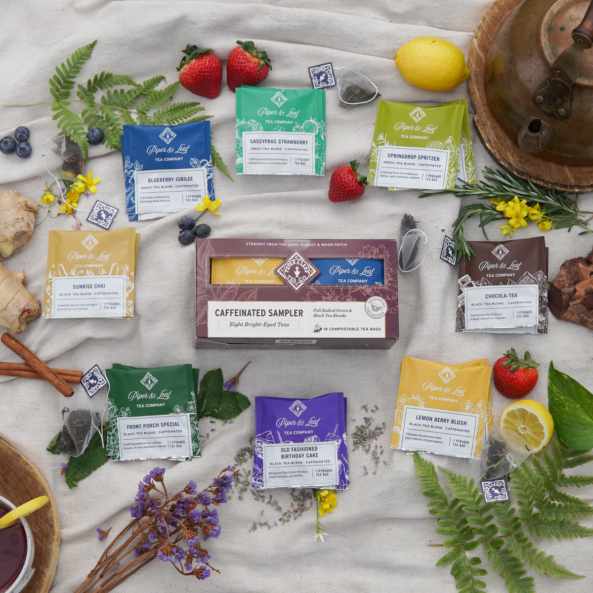Caffeinated tea brewing