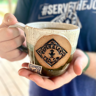 3-Toned Piper & Leaf Handcrafted Pottery Mug